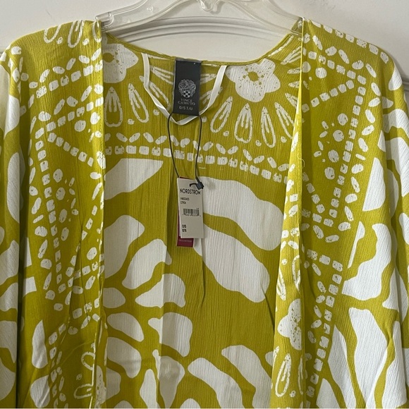 Vince Camuto Citron Floral Kimono Top Ruana, Open Wrap OSFM - Picture 14 of 16